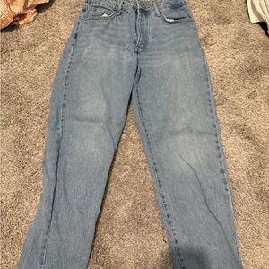 mushroom pocket blue jeans
